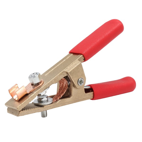 Brrnoo Welding Ground Clamp, 45mm Opening, 300A Conductive Current, Red