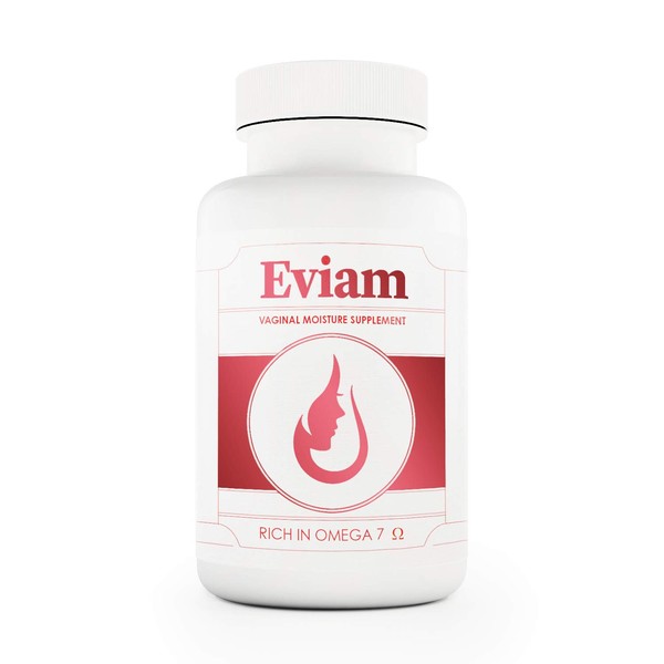 Eviam Moisturizing Supplement for Feminine Dryness - Provides Relief for Dry Feminine Area Burning & Itching - Pregnancy & Menopause