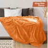 Utopia Bedding Fleece Blanket King Size Burnt Orange 300GSM Luxury