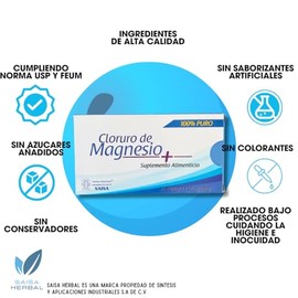 Cloruro De Magnesio Caja Con 2 Sobres De 50 G C/u. SAISA HERBAL