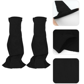 MilyaDE Loose Leg Warmers Cotton Stretch Gothic Long Stockings Legwarmers Leg Warmers Knee Socks, A-Black