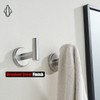 JQK Bathroom Towel Hook Brushed, Coat Robe Clothes Bath Wall