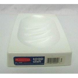 Rubbermaid Rare Vintage Rubbermaid White Plastic Soap Dish NOS New No. 2205