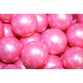 Bayside Candy 1" Large Gumballs - Colored Gumball Collection - Gumball Machine - Shimmer and Solid Colors (Shimmer Bright Pink/Pearl Pink Gumballs 1" Large, 1LB)