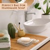 Rtteri 200 Pcs Soap Exfoliating Bag, Natural Sisal Soap Pouch,