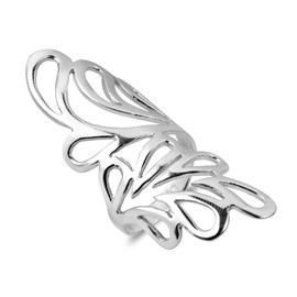 AeraVida Women's Flowing Elegance with Swirls Wide Statement Ring Sizes 6-10 for Vintage & Timeless Fashion with Unique & Trendy Vibes