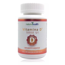 Natural Health Vitamina D3 5000 Ui 100 Caps Natural Health