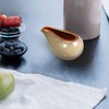 Luxshiny 100ml Gravy Boat, Ceramic Creamer Pitcher Mini Gravy Sauce