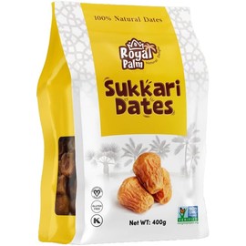 Sukkari Dates | 100% Natural | 400g | Vegan | No Added Sugar | Rich in Fiber