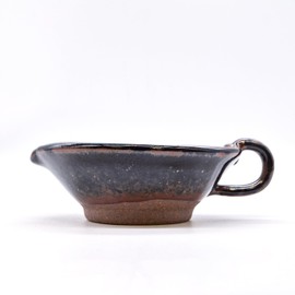 Mino Ware 523-0060 Hana Toen Mortar, Width Approximately 5.9 inches (15 cm), With Handle, Tenmocha Tea, Brown, Ceramic, Made in Japan