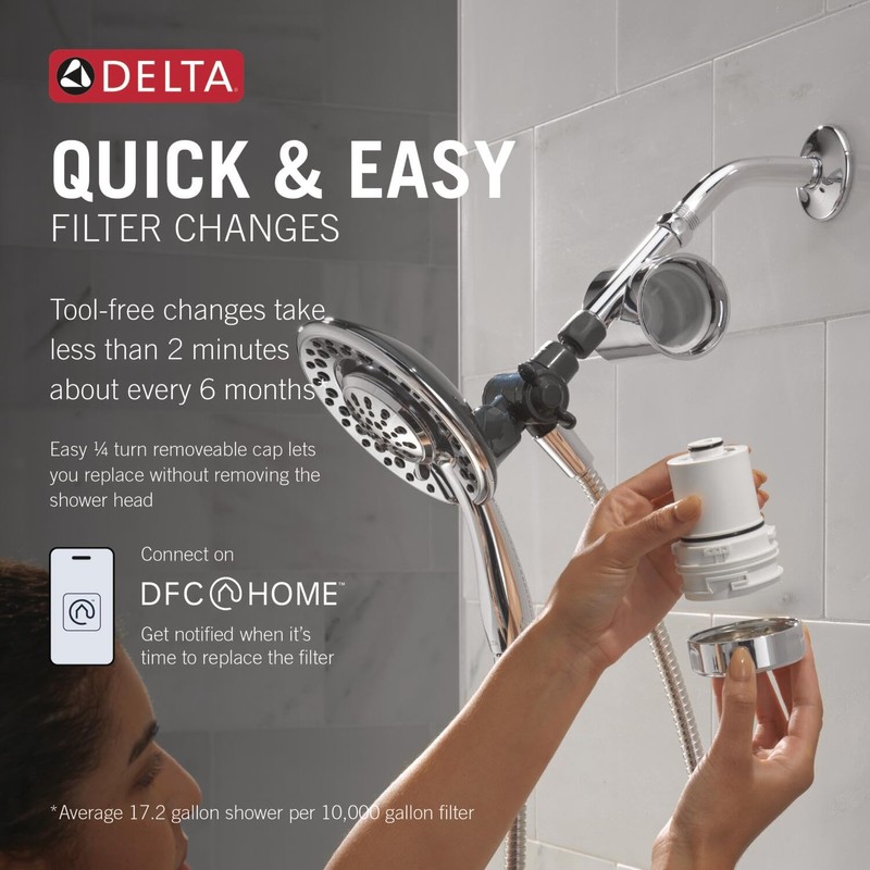 Clarifi™ Shower Filter Attachment with 4-Setting In2ition®