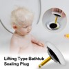 TopHomer 70mm Universal Basin Sink Stopper, Bathtub Drain Chock Plug,