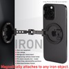 Dual Magnetic Ring Phone Mount - Foldable 360° Rotation CNC