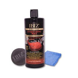 IBIZ® World Class Car Wax - 32oz Professional Grade, Premium Carnauba Car Wax for Ultimate Shine, Deep Gloss and Advanced Protection. Hydrophobic Top Coat - Safe For All Automotive Finishes.