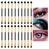 Eyeshadow Brushes, 20 PCS Double-Ended Eyeshadow Applicators Long Handle Eye