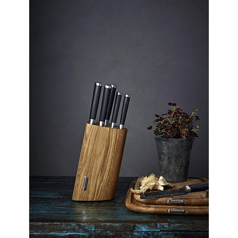 Scanpan Maitre D' Santoku Knife, 6.5", Black