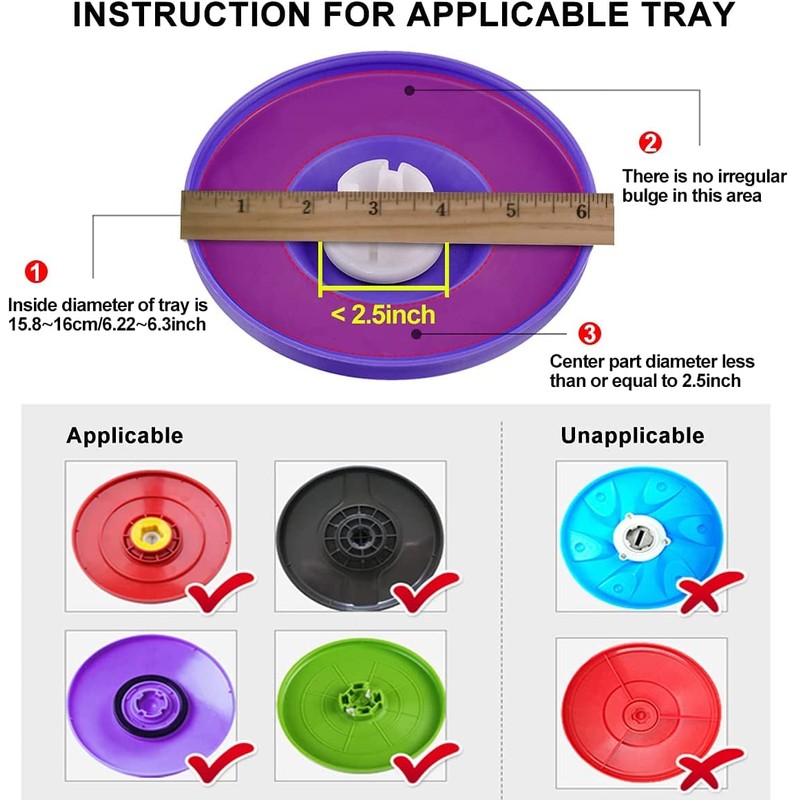 3 Pack Spin Mop Replacement Head 360° Microfiber Mops Refills