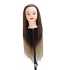 Training Head Long Soft Hair Hairdressing Styling Mannequin Head Hat