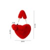 Women Heart Shape Handbag Cute Fluffy Party Evening Clutch Fuzzy