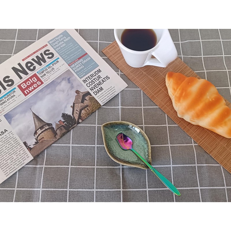 Coffee Spoon and Rest for Coffee Bar Accessories, Small Spoon
