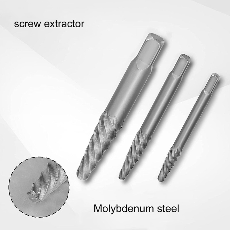 10PCS Screw Extractor Set Heavy Duty Bolt Extractor Set Left