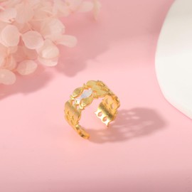 AULSIEY AULSIEY Swim Against The Current Ring Chose Gifts, Fish Rings Christian Gift for Women Faith, Inspirational Gifts for Best Friend Sister, Religious Gift for Women E