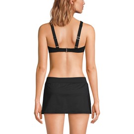 Lands' End Women's Twist Front Underwire Bikini Swimsuit Top 4 Black