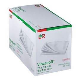 VLIWASOFT Non-Woven Dressings 7.5 x 7.5 cm Sterile 4L Pack of 150