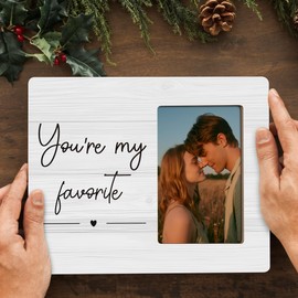 DIMSEOIUS Sole Mate Frame Gifts for Couple, Boyfriend Girlfriend Picture Frame, You Are My Favorite Frames Fits 4x6 Photo