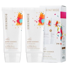 Bontree Berry Essence Sun Block SPF50+ PA++++, 50ml, 2 pcs / 본트리 베리 에센스 선블럭 SPF50+ PA++++, 50ml, 2개