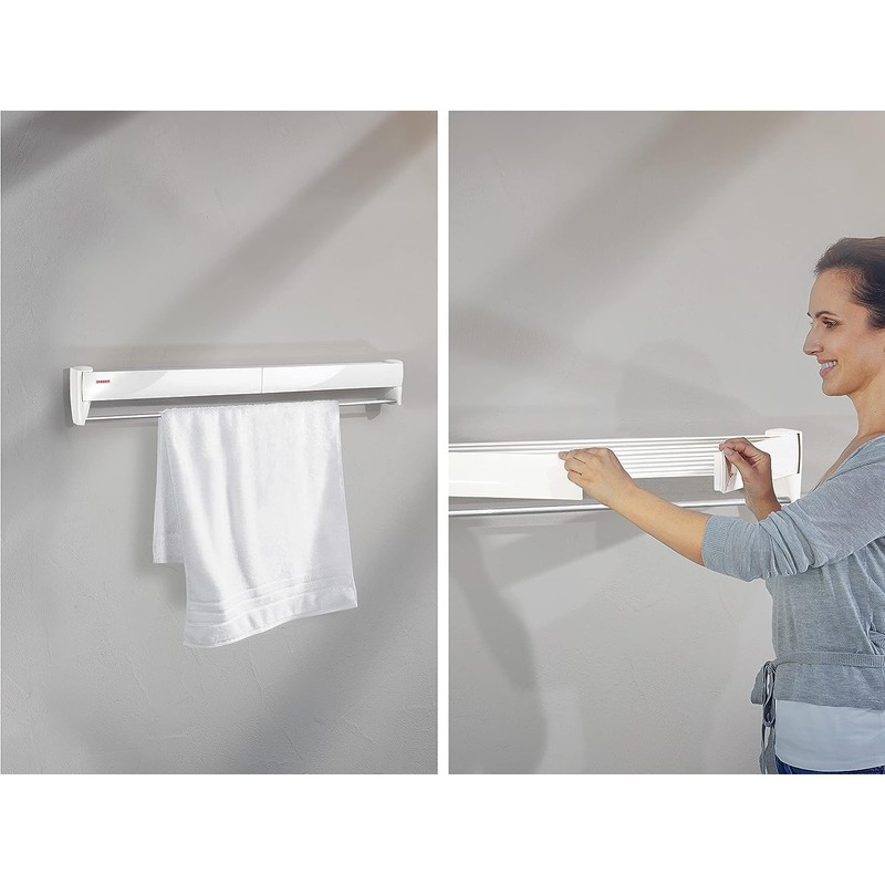 Leifheit 82201 Wall Dryer Telefix 70, White