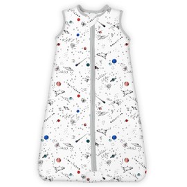 TOTBASIC 1.0 TOG Sleep Sack 6-12-15 Months, Baby Sleep Sack with Sleeveless, Cozy Premium Baby Wearable Blanket with 2-way Safe Zipper All Season Sleeping Bags, 1-pack