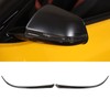 2pcs Side Rearview Mirror Trim ABS Carbon Fiber Color Wing