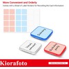 Kiorafoto 24PCS Estuche De Plástico Transparente Multicolor para Tarjetas SD