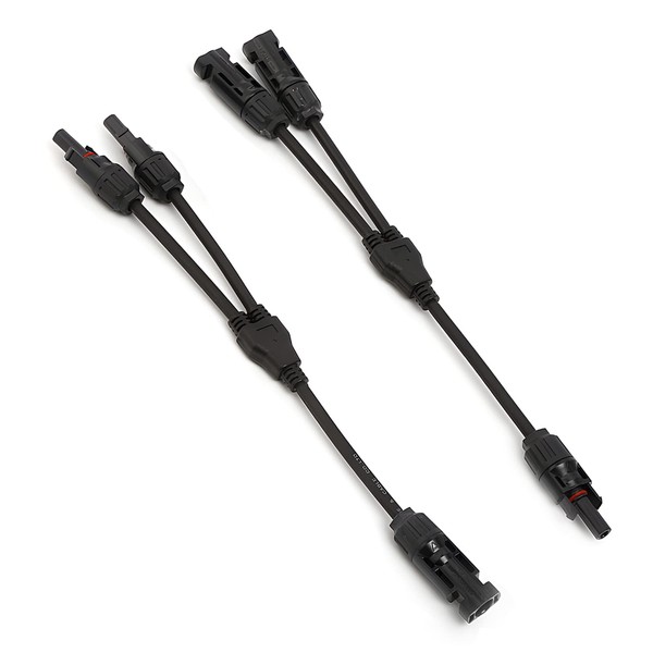 Solar Connectors,Y Branch 1 to 2 Parallel Adapter Cable,Solar Parallel