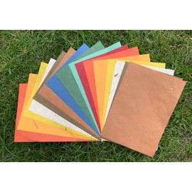 50 Sheets A4 Natural Fibre Mulberry Tree Mulberry Paper Sheet Art Tissue Washi Paper Design Craft Art Origami Suppliers Card Making DIY Crafts (Natural Fibre Banana Bark)