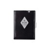 EXENTRI Multiwallet Leather Tri-Fold Wallet - RFID Protection with Stainless