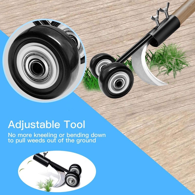 Weed Puller Tool, Weed Puller，Adjustable Weeding Cleaning Tool for Garden