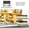 LYNK PROFESSIONAL® Pull Out Spice Rack Organizer for Inside Kitchen