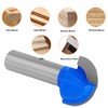 ASNOMY 1-1/2" Cutting Diameter Core Box Router Bit, 1/2 Inch