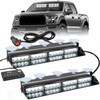 Nilight 32LED White Emergency Dash Strobe Lights with Controller Suction