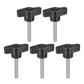 uxcell 5Pcs Clamping Screw Knob, M5 x 40mm Metric 304 Stainless Steel T Shaped Thumb Screws Handle for Quick Remove Hand Tightening Knob Replacement