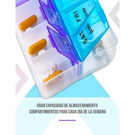 Pastillero Organizador Y Planificador Semanal 7 Dias AM/PM