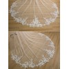 EllieWely Long Cathedral Length Lace Bridal Wedding Veil Ivory 118Inch