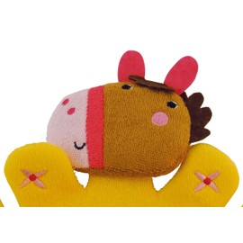 Bieco Pauli 04004090 Washing Mitt Set with Baby Puppy Approx. 24 x 22.5 x 2 cm