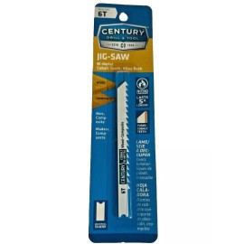 Grobet USA Century Drill 3 5/8" x 6T Universal Shank Bi-Metal Jig Saw Blade 06206