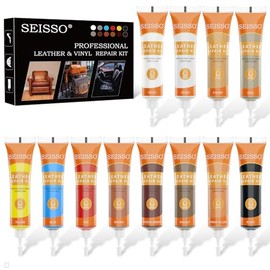 12-Color Leather Repair Kit for Furniture and Accessories