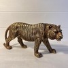 Thorness Handcrafted Bronze-Effect Tiger Statue - Elegant and Decorative Ornament
