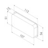End Piece Cover for Ventilation System Ventilation Pipe Flat Duct