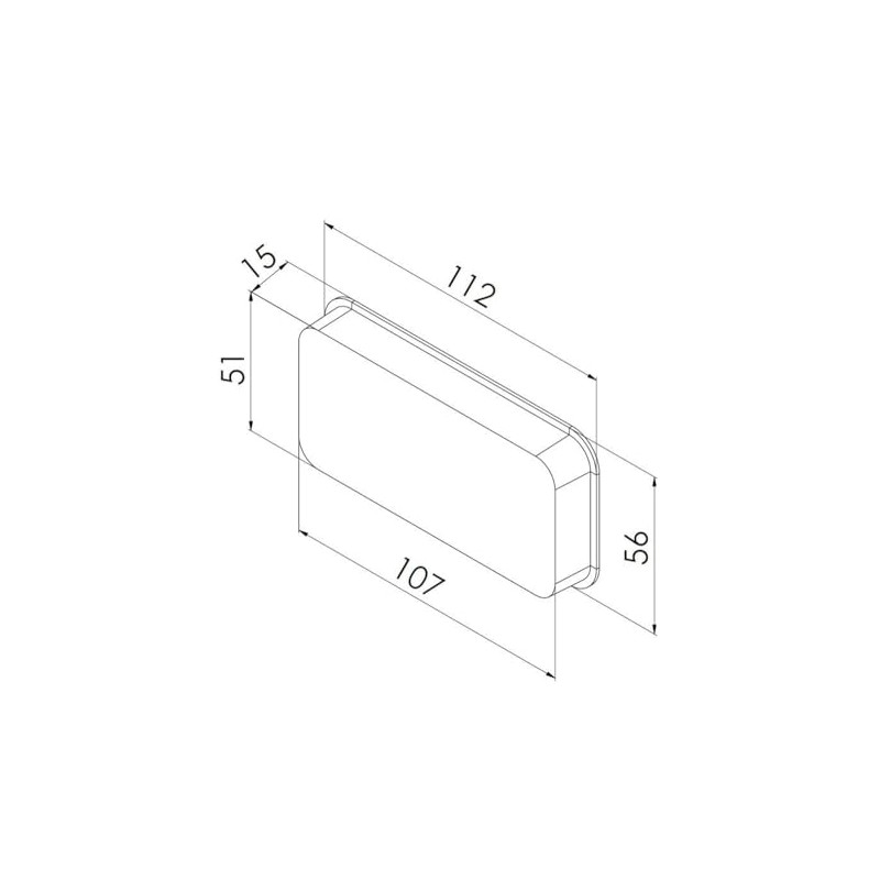 End Piece Cover for Ventilation System Ventilation Pipe Flat Duct